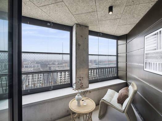 Studio zur Miete - Erstbezug 1.035 € 1 Zimmer 46,4 m² 3. Geschoss Lisa-Fittko-Straße 11 Moabit Berlin 10557