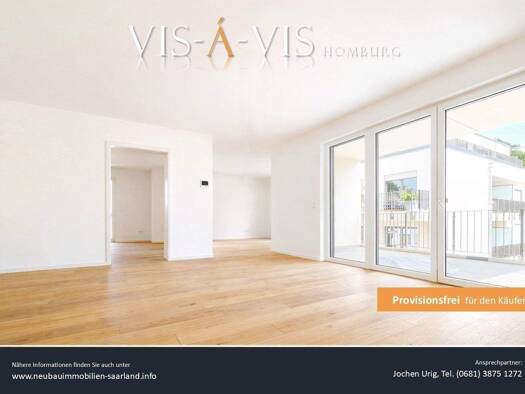 Wohnung zum Kauf - Erstbezug provisionsfrei 341.868 € 3 Zimmer 90,6 m² Homburg 66424