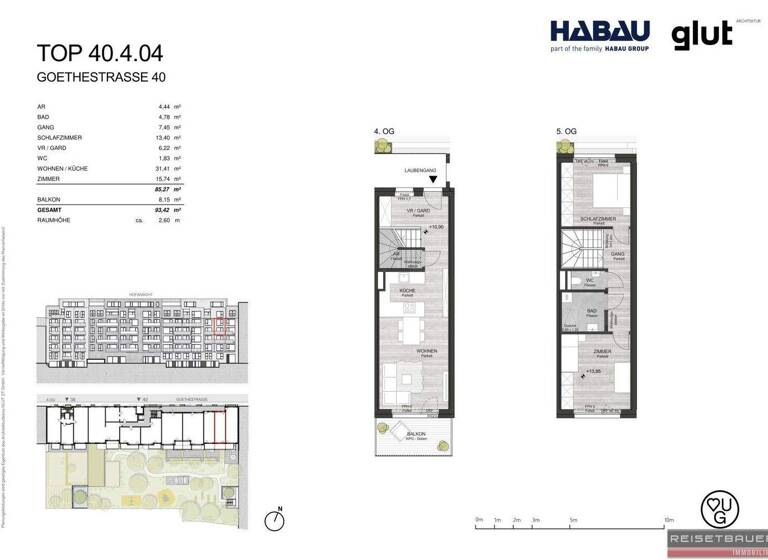 Maisonette zum Kauf - Erstbezug 479.000 € 3,5 Zimmer 85,3 m² frei ab 31.12.2026 Waldegg Linz 4020