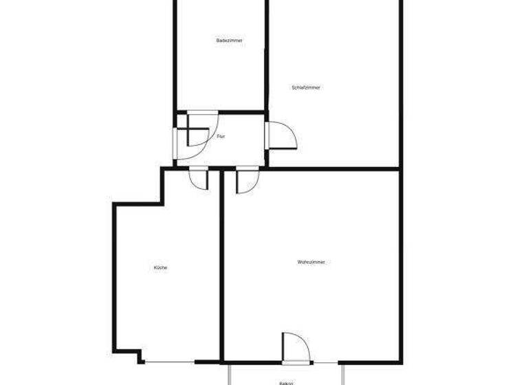 Wohnung zur Miete 580 € 2 Zimmer 49,3 m² 2. Geschoss frei ab 09.05.2026 Liebensteinstr. 6 b Durlach Karlsruhe 76227