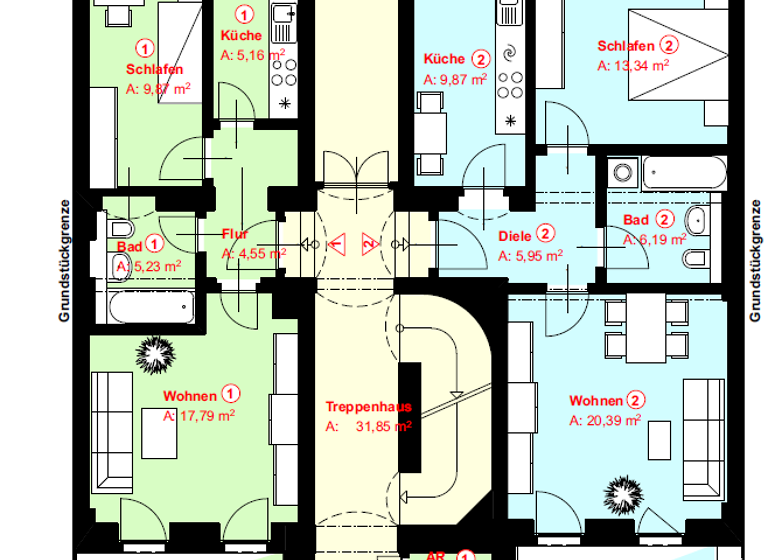 Wohnung zum Kauf 129.800 € 2 Zimmer 45,2 m² EG Bürgerstraße 54 Pieschen-Süd Dresden 01127