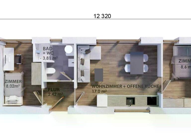 Haus zum Kauf 98.950 € 3 Zimmer 39,6 m²