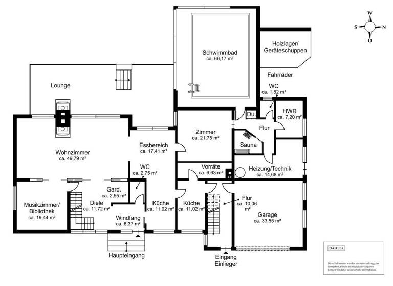 Villa zum Kauf 1.475.000 € 8 Zimmer 296 m² 1.464 m² Grundstück Halstenbek 25469