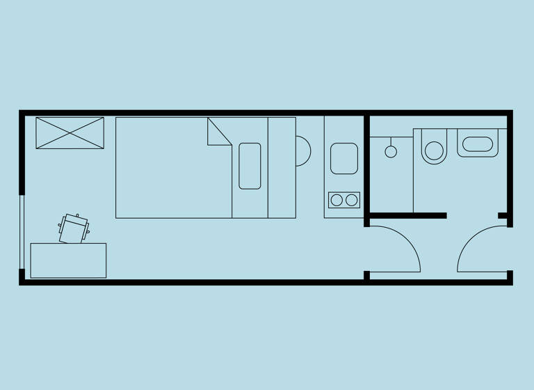Studio zur Miete 543 € 1 Zimmer 23 m² frei ab sofort Am Kläperberg 11 Nordstadt Hannover 30161