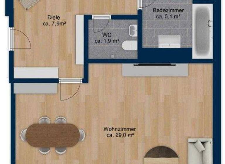 Wohnung zum Kauf 749.000 € 3 Zimmer 81,4 m² 1. Geschoss Bogenhausen München 81925