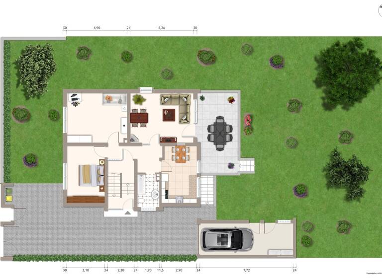 Einfamilienhaus zum Kauf 548.000 € 3 Zimmer 96 m² 571 m² Grundstück Bauschheim Rüsselsheim am Main 65428