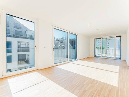 Wohnung zur Miete - Erstbezug 1.490 € 2 Zimmer 60,7 m² 3. Geschoss frei ab 01.09.2026 Klenaugasse Wien 1220