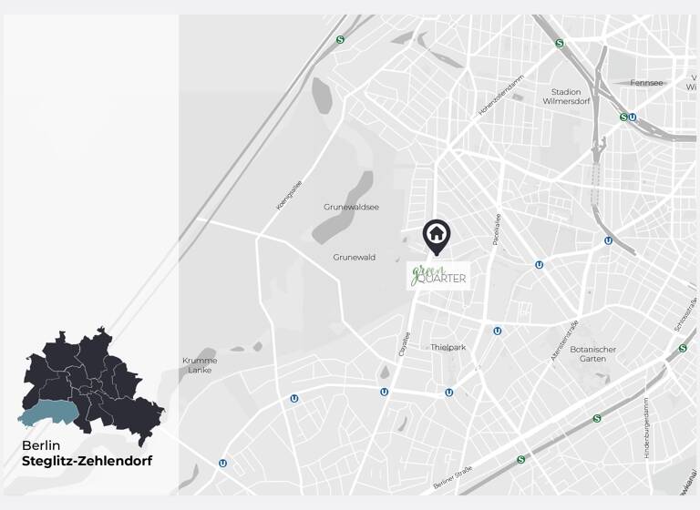 Wohnung zum Kauf provisionsfrei 589.900 € 4 Zimmer 120,4 m² 2. Geschoss Clayallee 228 Dahlem Berlin 14195