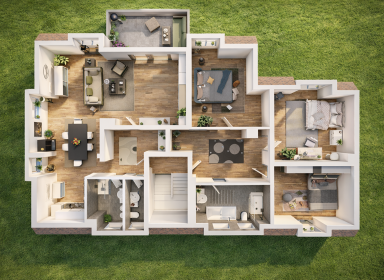 Wohnung zum Kauf provisionsfrei 224.400 € 5 Zimmer 134 m² 2. Geschoss Erle Gelsenkirchen 45891