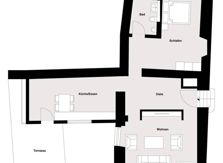 Wohnung zur Miete 1.490 € 3 Zimmer 87,5 m² 2. Geschoss Innenstadt Regensburg 93047
