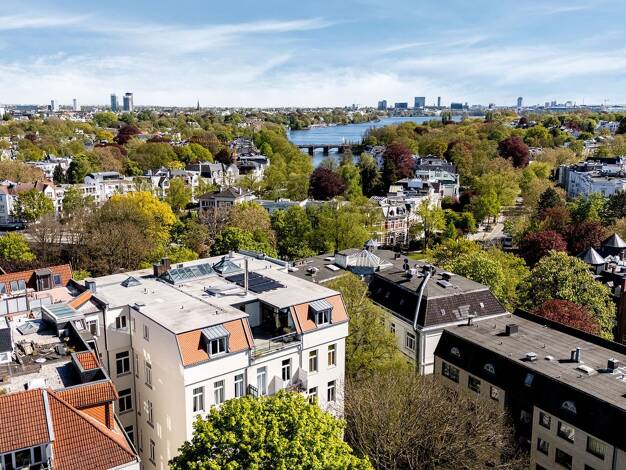 Penthouse zum Kauf 4.950.000 € 6 Zimmer 420 m² 5. Geschoss Harvestehude Eimsbüttel 20249