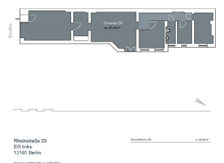 Laden zur Miete provisionsfrei 97,1 m²<br/>Verkaufsfläche Rheinstr. 23 Friedenau Berlin 12161