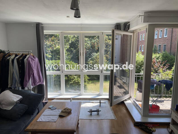 Studio zur Miete Tauschwohnung 1.000 € 3 Zimmer 80 m² 2. Geschoss Barmbek-Nord Hamburg 22305
