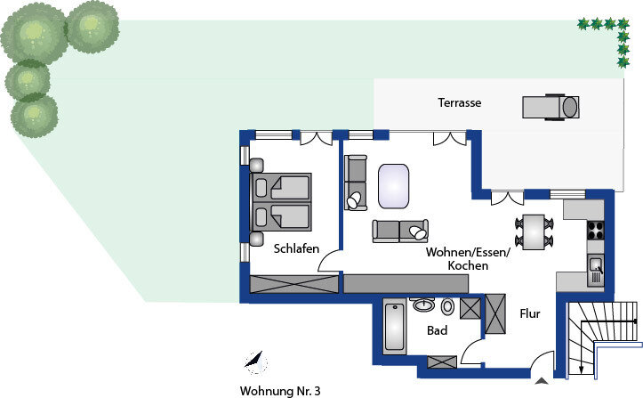 Wohnung zum Kauf 539.500 € 2 Zimmer 66,7 m²<br/>Wohnfläche Trudering - Riem München / Trudering-Riem 81825