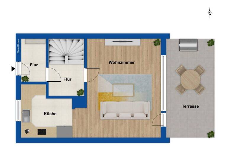 Reihenmittelhaus zum Kauf 449.000 € 5 Zimmer 119,8 m² 128 m² Grundstück Reichelsdorf Nürnberg 90453