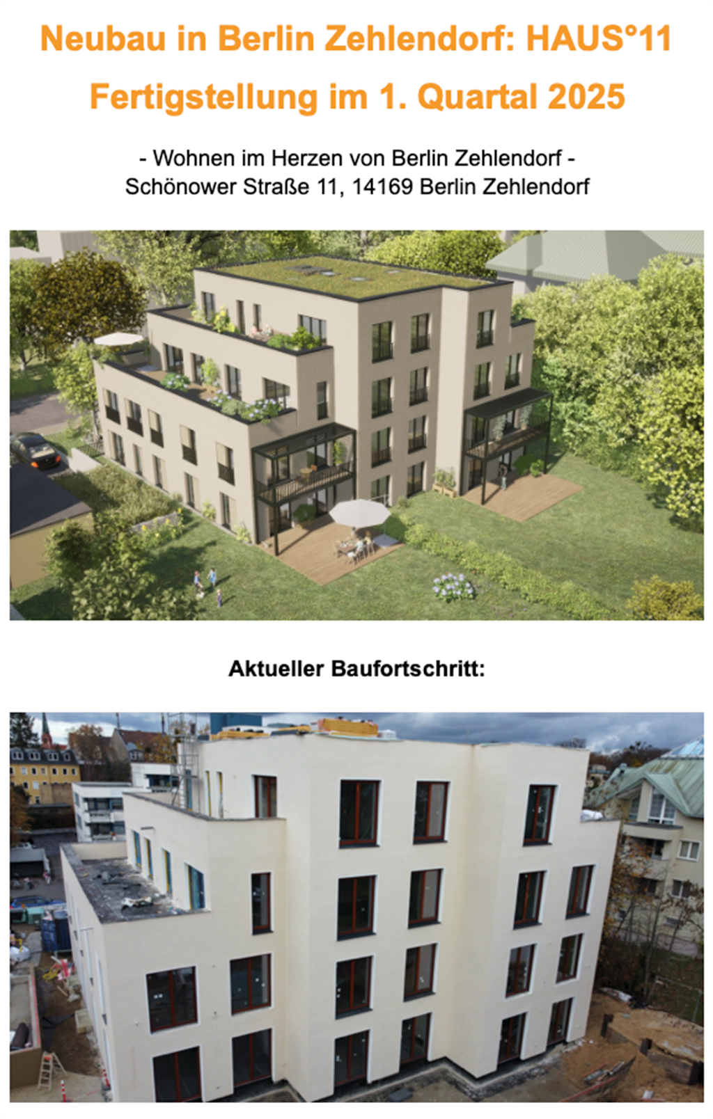 Wohnung zum Kauf provisionsfrei 697.026 € 3 Zimmer 77,9 m²<br/>Wohnfläche EG<br/>Geschoss ab sofort<br/>Verfügbarkeit Schönower Str. 11 Zehlendorf Berlin 14165