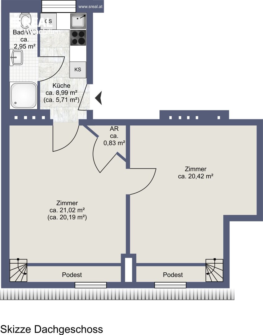 Wohnung zum Kauf 240.500 € 2 Zimmer 49 m²<br/>Wohnfläche Wien 1150