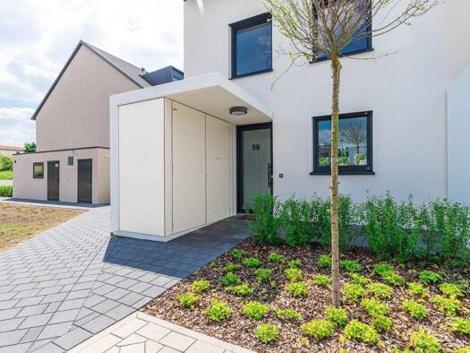 Reihenendhaus zum Kauf - Erstbezug provisionsfrei 542.990 € 4 Zimmer 120 m² 219,9 m² Grundstück Volkacher Straße 34 Großgründlach Nürnberg 90427