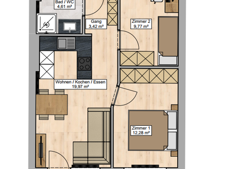 Wohnung zum Kauf - Erstbezug 150.000 € 3 Zimmer 50,1 m² Fürstenfeld 8280