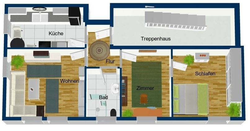 Wohnung zum Kauf 190.000 € 3 Zimmer 59 m²<br/>Wohnfläche Steinbühl Nürnberg 90443