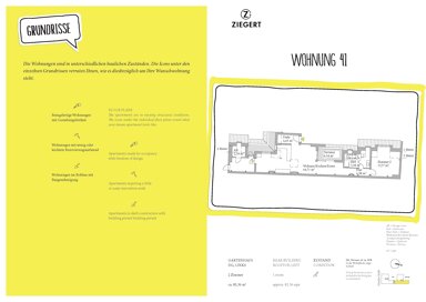 Wohnung zum Kauf provisionsfrei 214.136 € 2 Zimmer 82,4 m² 5. Geschoss Utrechter Straße 31 Wedding Berlin 13347