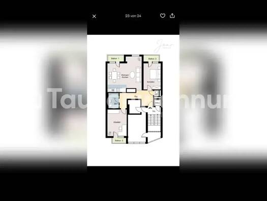 Wohnung zur Miete Tauschwohnung 1.650 € 3 Zimmer 95 m² Derendorf Düsseldorf 40477