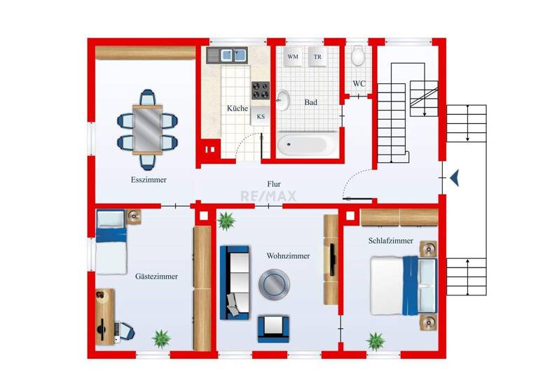 Wohnung zum Kauf 179.500 € 4 Zimmer 87,2 m² 1. Geschoss Innenstadt Heidenheim 89522