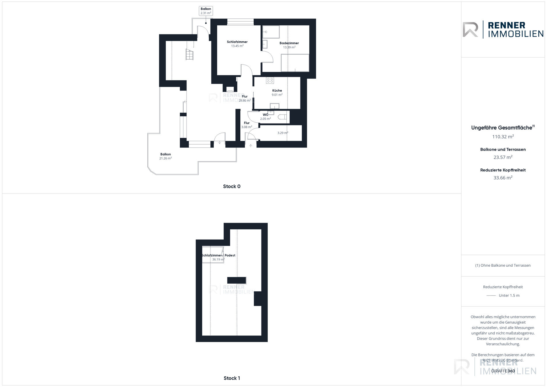 Penthouse zum Kauf 398.000 € 3,5 Zimmer 110 m²<br/>Wohnfläche Altenberg Oberasbach 90522