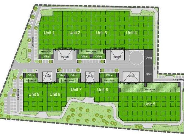 Lagerhalle zur Miete - Erstbezug provisionsfrei 27.300 m² Lagerfläche teilbar ab 1.300 m² Wedel 22880