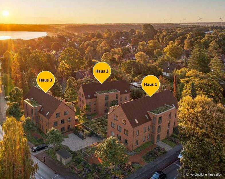 Wohnung zum Kauf - Neubau provisionsfrei 518.000 € 3 Zimmer 80,4 m² Dachgeschoss, 2. Geschoss Domstag 27 Eckernförde 24340