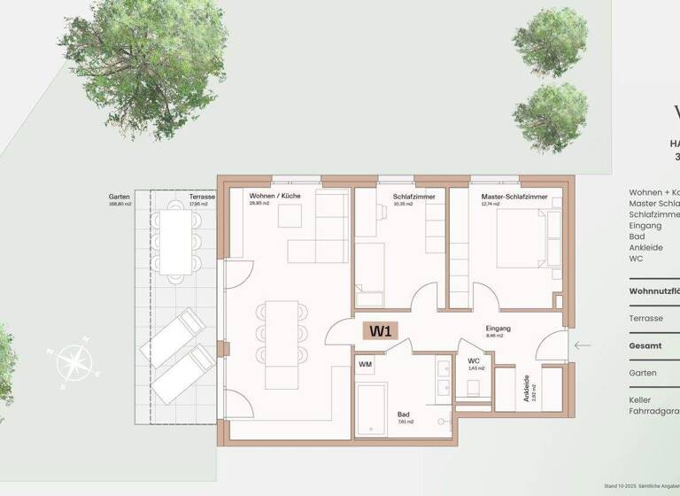 Wohnung zum Kauf - Erstbezug provisionsfrei 525.000 € 3 Zimmer 72,3 m² EG frei ab 01.07.2027 Seekirchnerstrasse Obertrum 5162