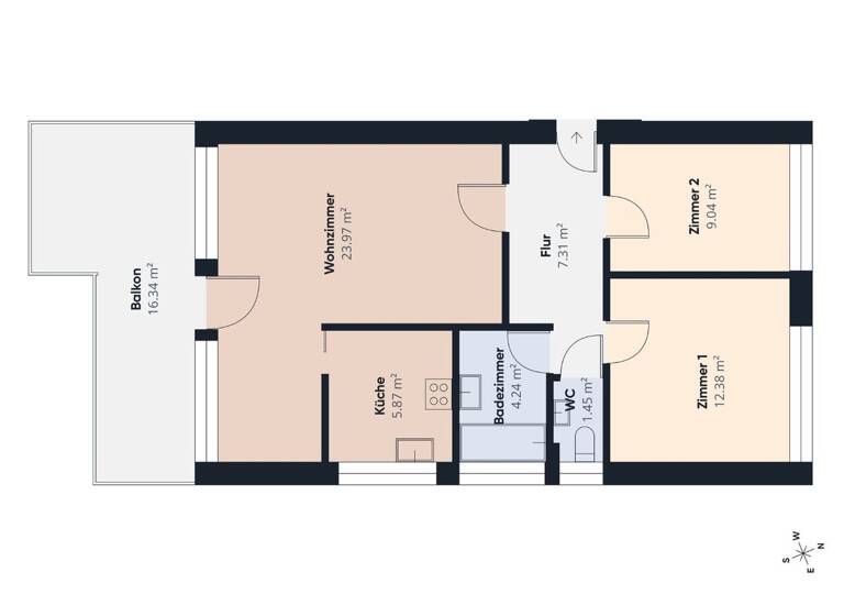 Wohnung zum Kauf 244.000 € 3 Zimmer 65 m² frei ab 01.07.2026 Dornbirn 6850