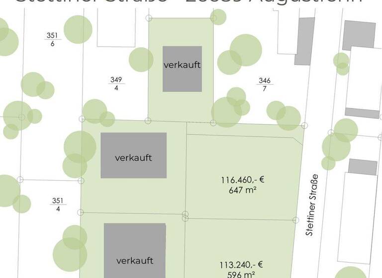 Grundstück zum Kauf provisionsfrei 116.460 € 647 m² Grundstück Stettiner Straße 8 Augustfehn I Apen 26689