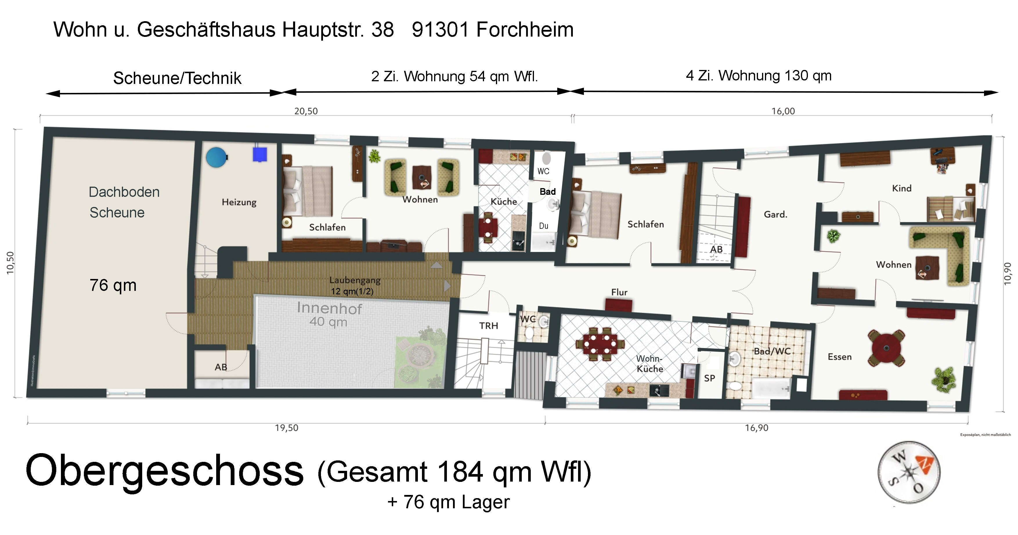 Stadthaus zum Kauf als Kapitalanlage geeignet 6 Zimmer 368 m²<br/>Wohnfläche 394 m²<br/>Grundstück Hauptstr. 38 Forchheim Forchheim 91301