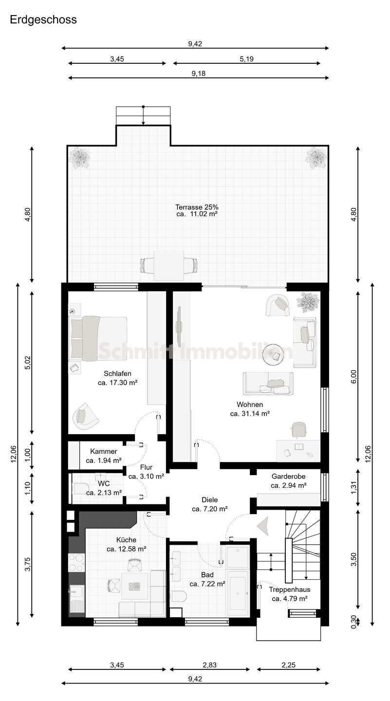 Mehrfamilienhaus zum Kauf 510.000 € 6 Zimmer 250 m²<br/>Wohnfläche 703 m²<br/>Grundstück Schwanheim Frankfurt am Main 60529