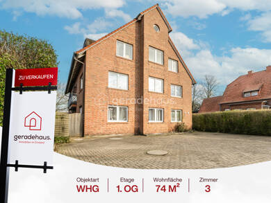 Wohnung zum Kauf 199.000 € 3 Zimmer 74 m² 1. Geschoss Lingen / Laxten 49809
