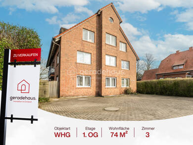 Wohnung zum Kauf 199.000 € 3 Zimmer 74 m² 1. Geschoss Lingen Lingen / Laxten 49809