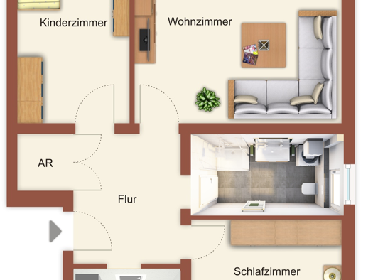 Wohnung zur Miete 970 € 3 Zimmer 71 m² Geschoss 1/2 frei ab sofort Röthenbach Röthenbach an der Pegnitz 90552