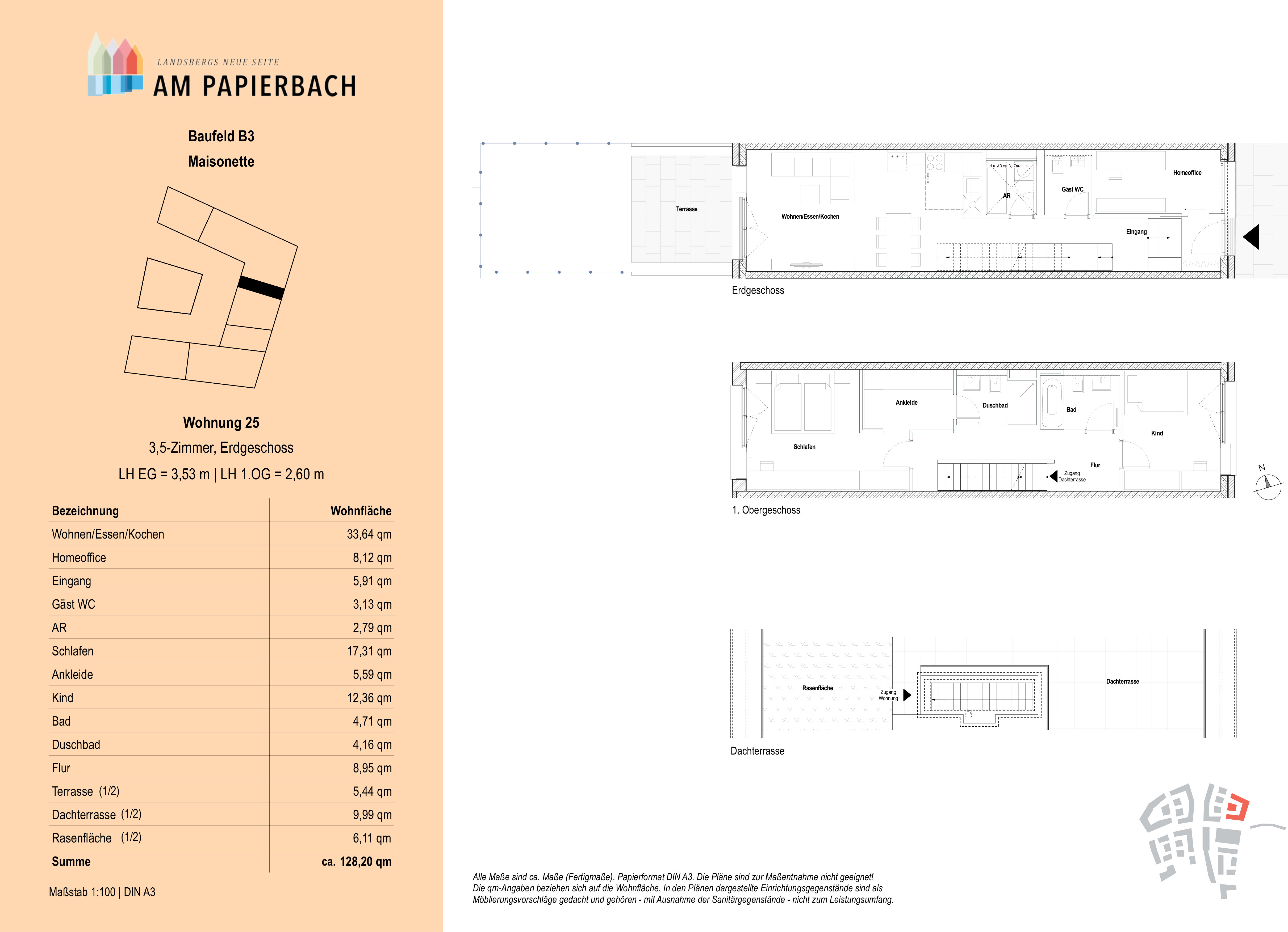 Wohnung zum Kauf provisionsfrei 1.195.000 € 4 Zimmer 128,2 m²<br/>Wohnfläche 30.<br/>Geschoss Stadtgebiet Landsberg am Lech 86899