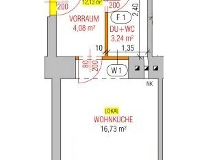 Wohnung zum Kauf 135.000 € 32,7 m² EG Wien 1020