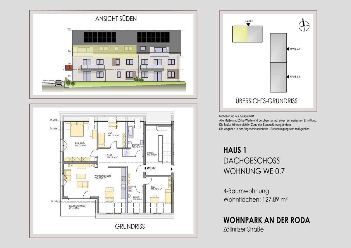 Studio zum Kauf provisionsfrei 634.014 € 4 Zimmer 127,9 m²<br/>Wohnfläche 2.<br/>Geschoss 30.04.2025<br/>Verfügbarkeit Jena - Süd Jena 07745