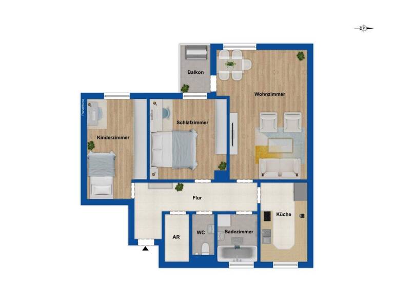 Wohnung zum Kauf 342.000 € 3 Zimmer 81 m² 3. Geschoss Ruit Ostfildern 73760