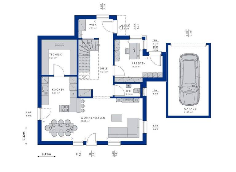 Einfamilienhaus zum Kauf 785.857 € 5 Zimmer 153 m² 674 m² Grundstück Oedheim 74229