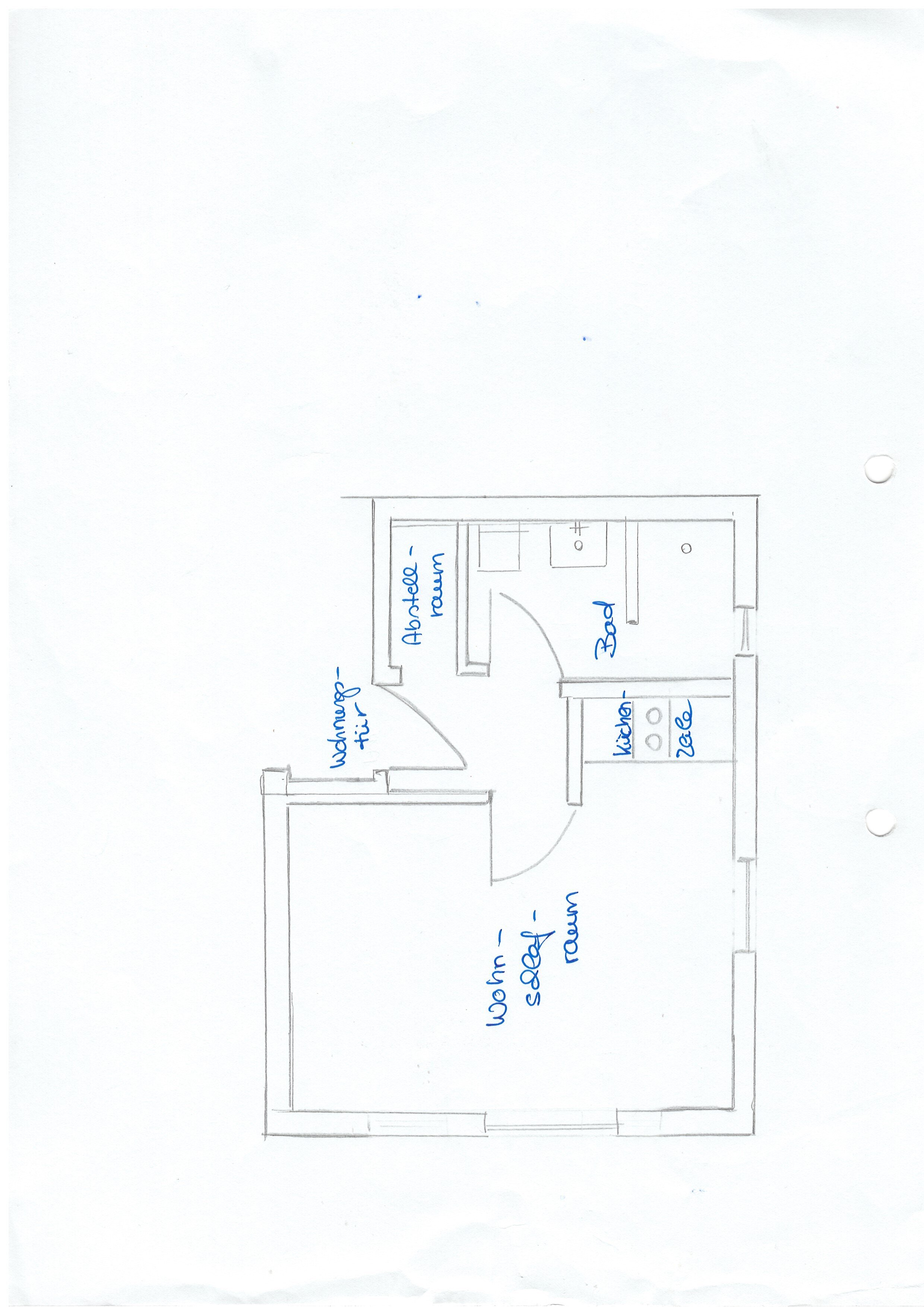 Wohnung zur Miete 350 € 1 Zimmer 30 m²<br/>Wohnfläche 1.<br/>Geschoss ab sofort<br/>Verfügbarkeit Pinneberg Str.69a Wedel 22880