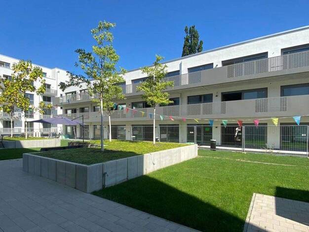 Wohnung zur Miete - Erstbezug 1.395 € 2 Zimmer 77,5 m² 1. Geschoss Geranienstraße 21 Mühlburg Karlsruhe 76185