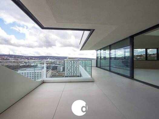 Penthouse zur Miete 9.900 € 5 Zimmer 500 m² 18. Geschoss Mitte Stuttgart 70192