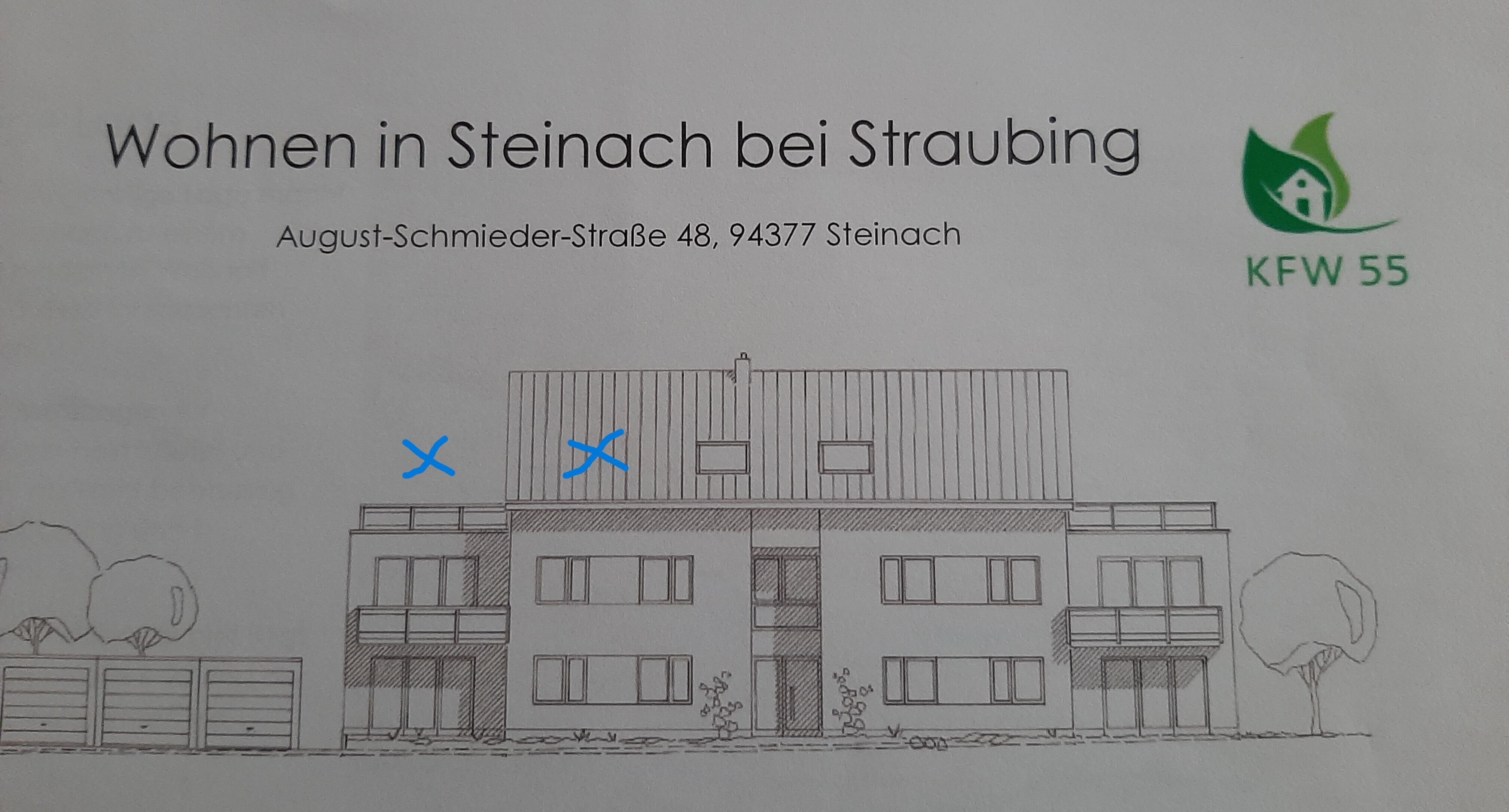 Terrassenwohnung zur Miete 630 € 2 Zimmer 59,3 m²<br/>Wohnfläche 2.<br/>Geschoss August-Schmieder-Straße 48 Steinach Steinach 94377