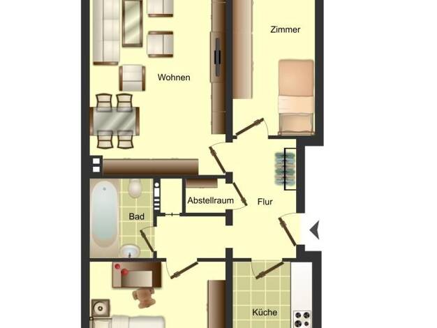 Wohnung zur Miete 689 € 3 Zimmer 72 m² 6. Geschoss frei ab 15.11.2026 Johannesstraße 43 Menden Sankt Augustin 53757