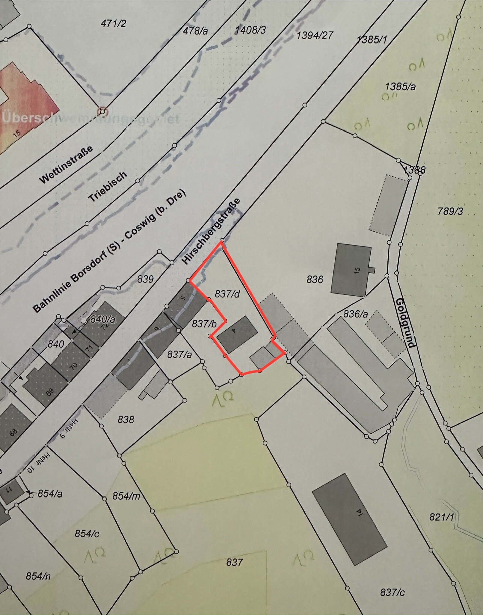 Grundstück zum Kauf provisionsfrei 39.000 € 670 m²<br/>Grundstück Hirschbergstraße 4 Meißen Meißen 01662