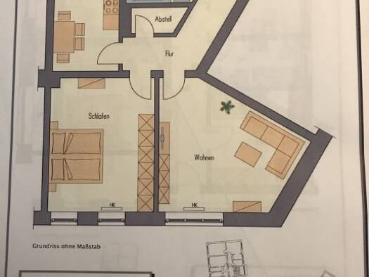 Wohnung zur Miete 880 € 2 Zimmer 68,9 m² Geschoss -1/4 frei ab 01.11.2026 Grünewaldstraße 5 Altstadt Würzburg 97072